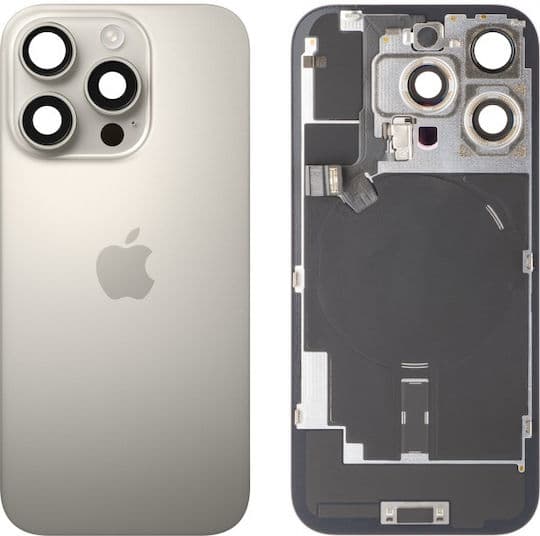 Оригинален заден капак за Iphone 15 Pro Max - Natural Titanium