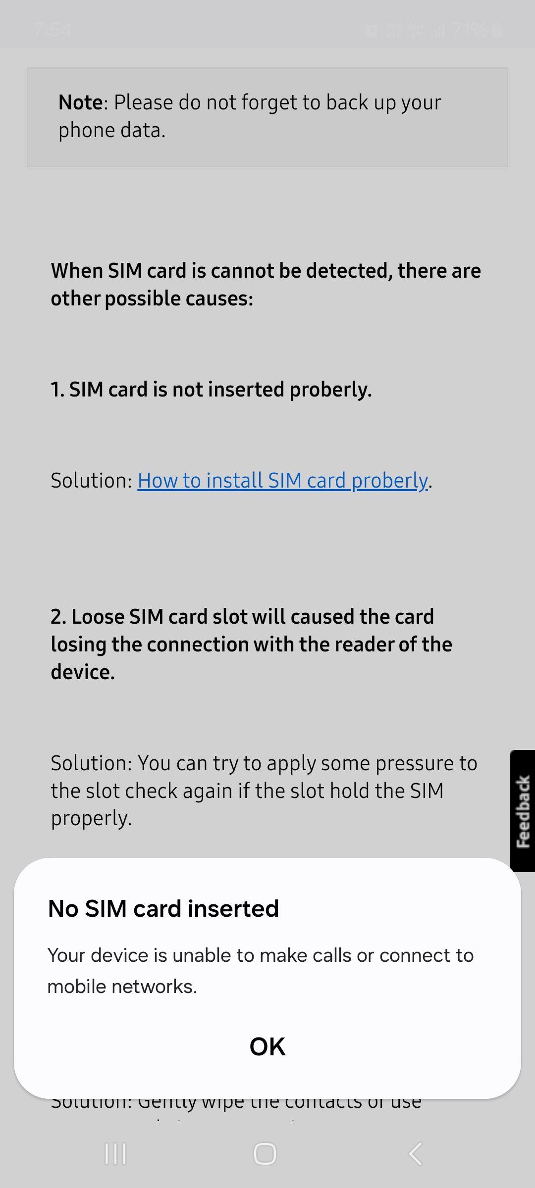 Samsung A52 не чете SIM карта – най-честите причини и решения