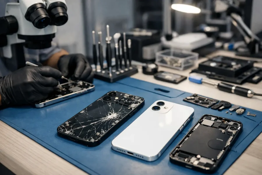 Смяна на счупен капак за iPhone в София