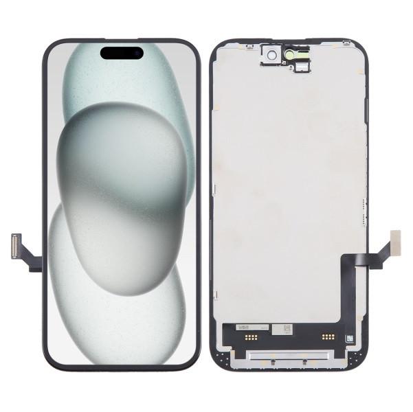 MP+ INCELL Съвместим LCD Дисплей за iPhone 15 6.1 + Тъч скрийн / Черен /