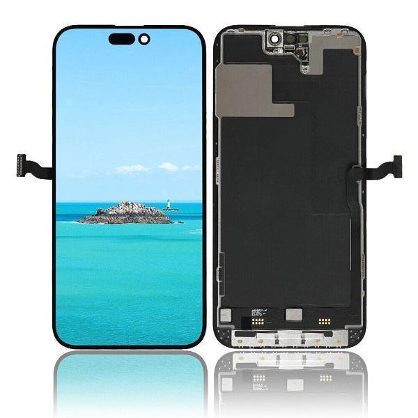 MUSTTBUY OLED Съвместим LCD Дисплей за iPhone 15 Pro Max 6.7 + Тъч скрийн / Черен / Без Грешка