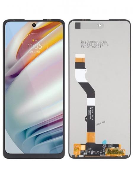 LCD Дисплей за MOTOROLA Moto G60 / G51 / G60S / G40 Fusion 4G (2021) / PANB0001IN + тъч скрийн /Черен/