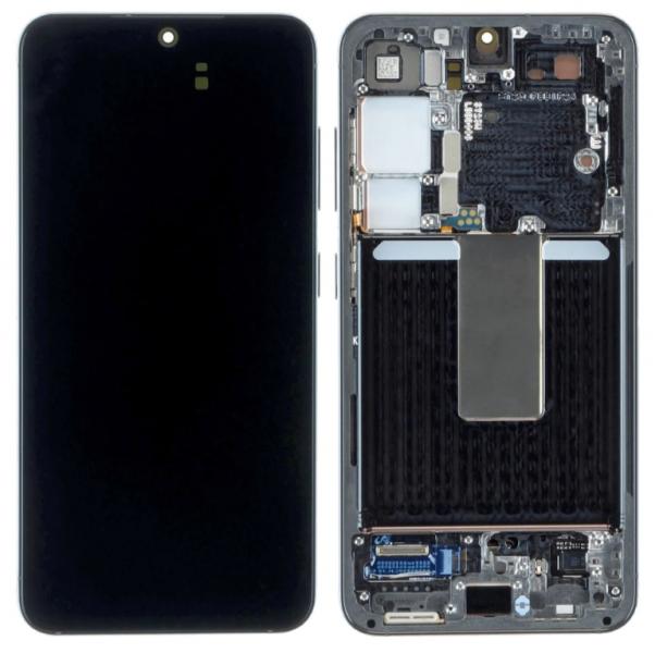 LCD Дисплей за Samsung SM-S916F S23 Plus 5G / GH82-30476C / 30477C / Тъч скрийн + рамка / Зелен / Оригинал Service Pack