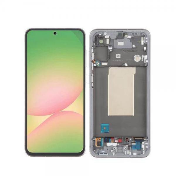 LCD Дисплей за Samsung SM-A566 / A56 5G 2025 / GH82-36829B / Тъч скрийн / Светло Сив / Assembled / Service Pack