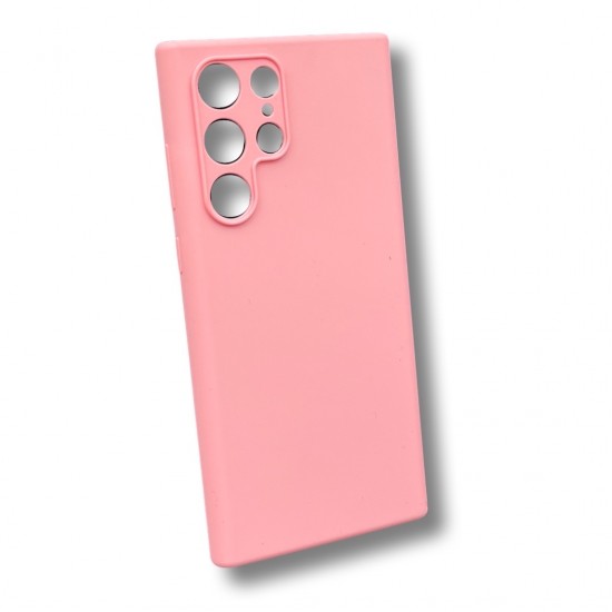 Silicone case TP-59 +камера за Samsung S25 - Розов