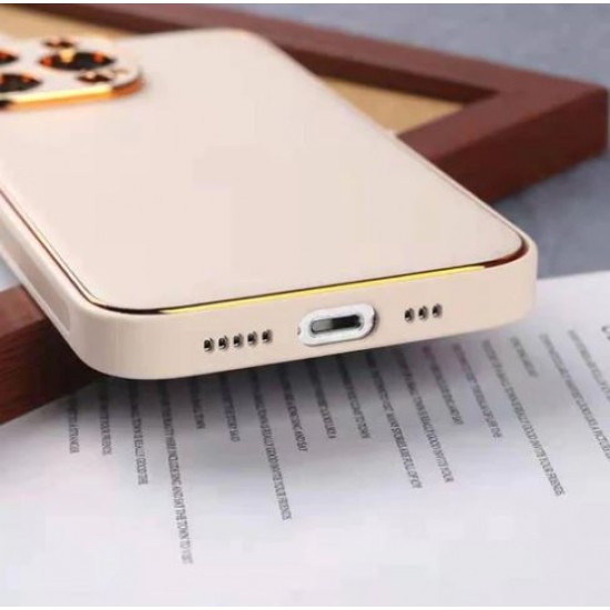 Кожен кейс със силикон отстрани+кам. TP-35 Samsung A33 - Бял