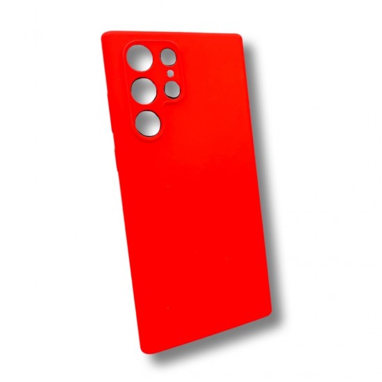 Silicone case TP-59 +камера за Samsung S23 Plus - Червен