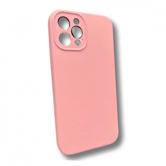 Silicone case TP-59 +камера за iPhone 13 mini - Розов