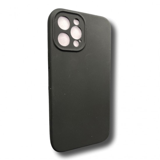 Silicone case TP-59+камера за iPhone 17 Pro Max - Черен