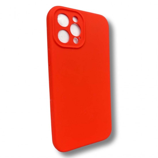 Silicone case TP-59 +камера за iPhone 16 Plus - Червен