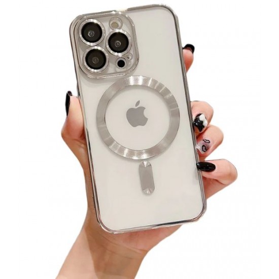 Кейс MG38 Luxury Case with Magsafe iPhone 16E - Silver